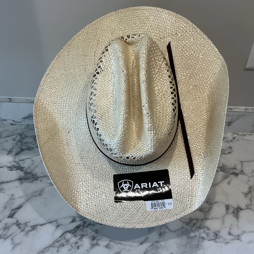 Ariat Cream Sisal Western Hat